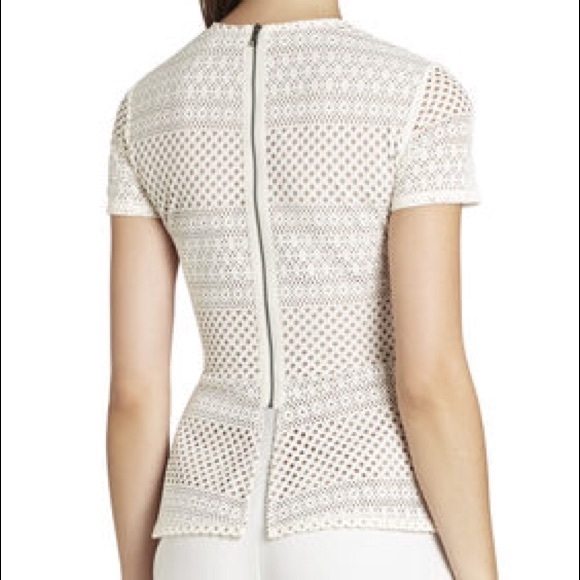 BCBGMaxAzria Tops - Bcbg peplum top cream color BCBGMaxAzria Tops - Bcbg peplum top cream color