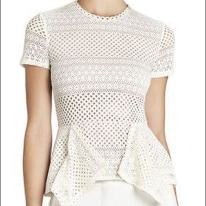 BCBGMaxAzria Tops - Bcbg peplum top cream color BCBGMaxAzria Tops - Bcbg peplum top cream color