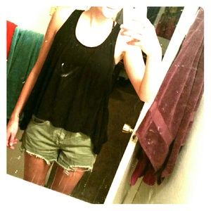 Black Tank Top with Sexy Back