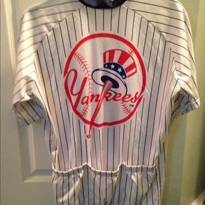 NY Yankees Biking Racing Shirt with Pockets Large