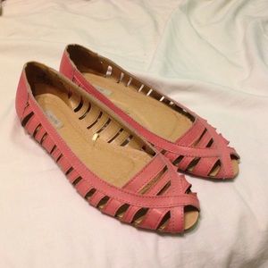 Ecote Pink Flats Size 7