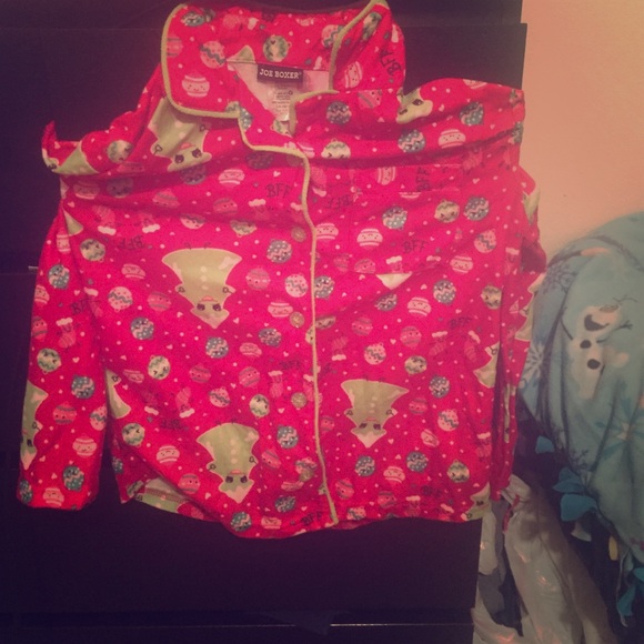 Christmas themed pajama shirt