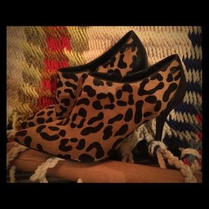 Calvin Klein Leopard Booties