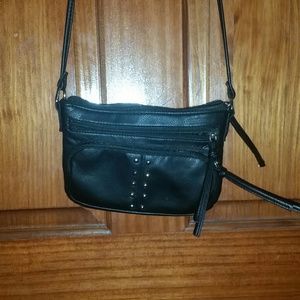 Black cross body purse