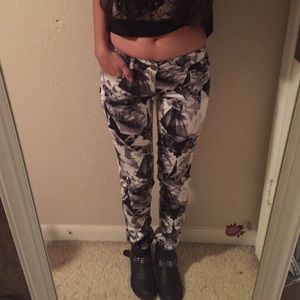 Broken Glass Skinny Jeans