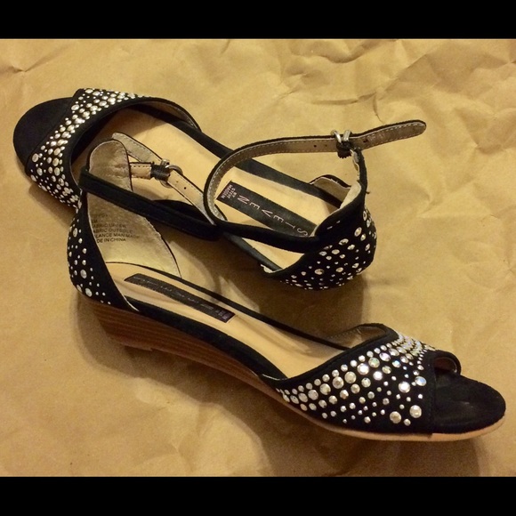 Black Studded Sandals