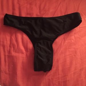 Black Thong bikini bottom