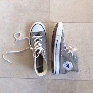 $40Ⓜ️ Grey high top converse