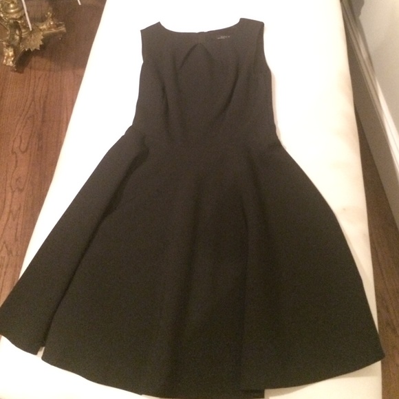 Black a line dress