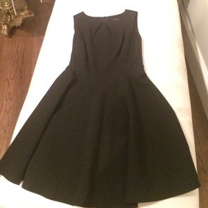 Black a line dress