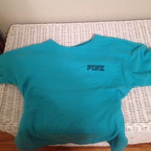 Blue VS pink crewneck