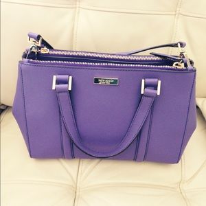 Kate spade Newbury lane small loden satchel-purple