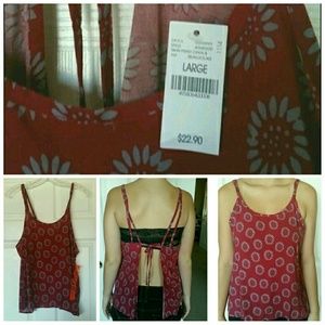 Brand new "Crush" open back tank