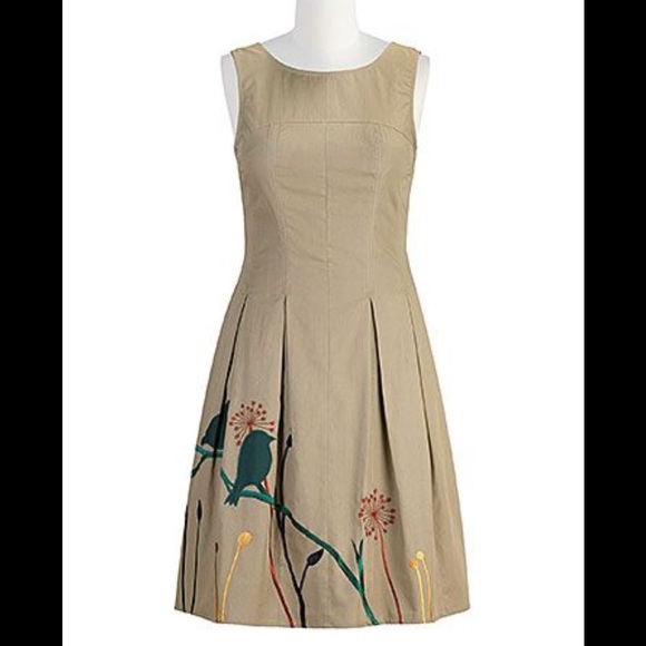 Eshakti Dresses & Skirts - New Eshakti Retro Vibe Bird Embellished Dress S 6