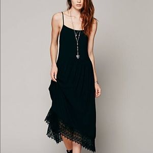 Easy breezy crochet black dress by free people