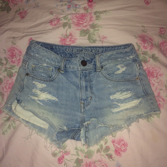 American Eagle - denim short shorts