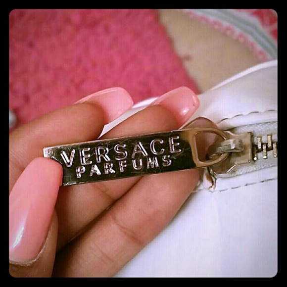 White Versace handbag