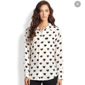 Equipment signature broken heart blouse