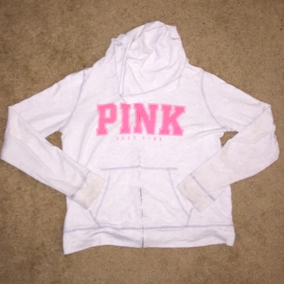 White/light grey PINK jacket