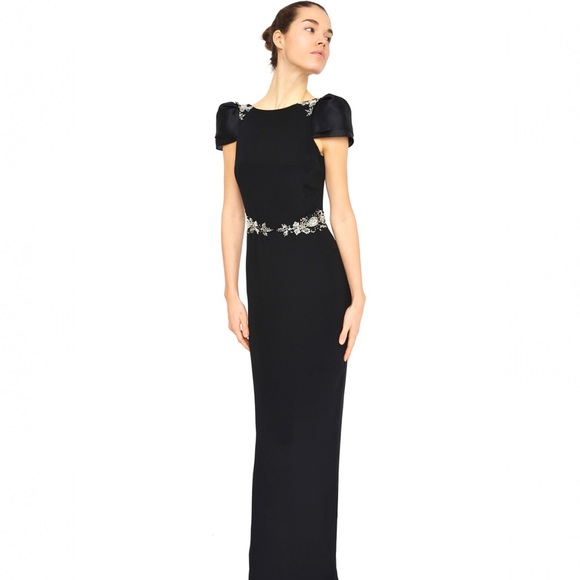 Marchese Notte Pre Fall 2013 Navy Sheath Gown