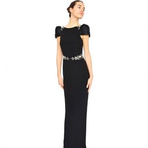 Marchese Notte Pre Fall 2013 Navy Sheath Gown