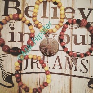 Hand made wooden unisex stretch bracelets...