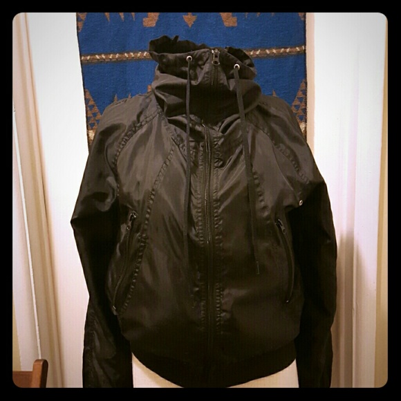 Black windbreaker sports jacket from Aldo