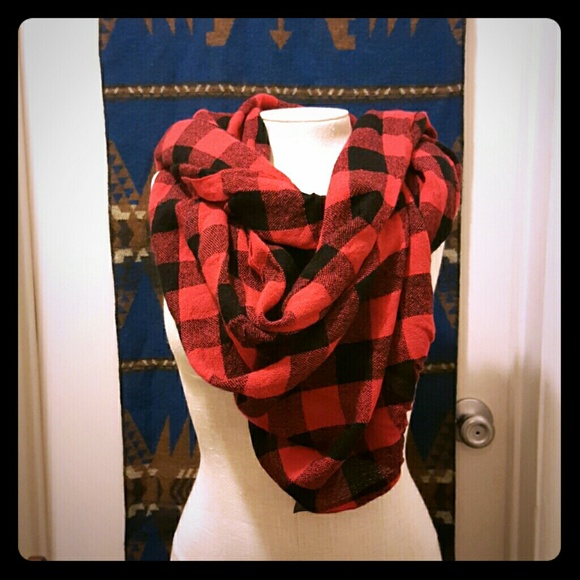 Plaid scarf from forever 21.