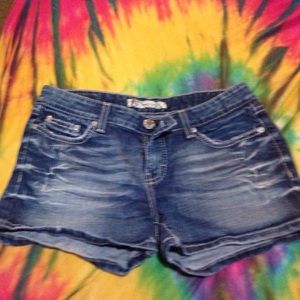 Blue jean shorts
