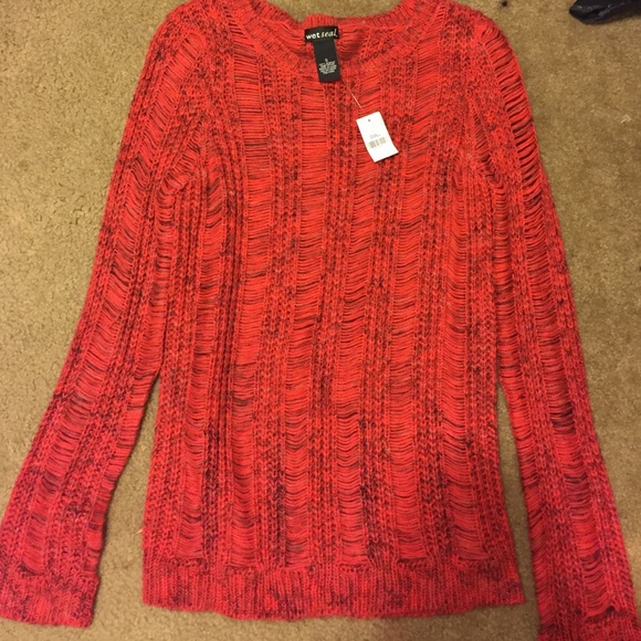 Red Wet Seal Sweater