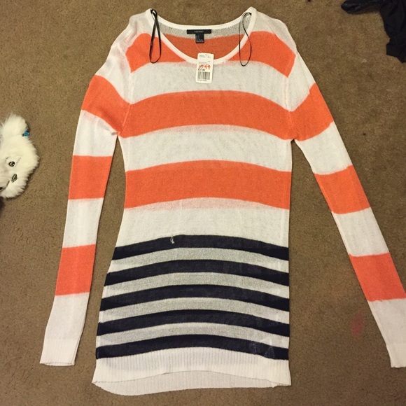 Long Striped Forever 21 sweater