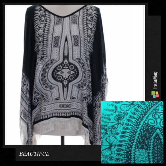 🌺HP 11/14🌺BEAUTIFUL MOROCCAN STITCHED TOP - Picture 2 of 3