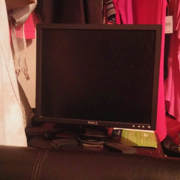 Dell computer monitor  and tower with key board