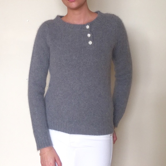 Armand Ventilo Gray Lambs Wool Sweater SZ large - Picture 2 of 4