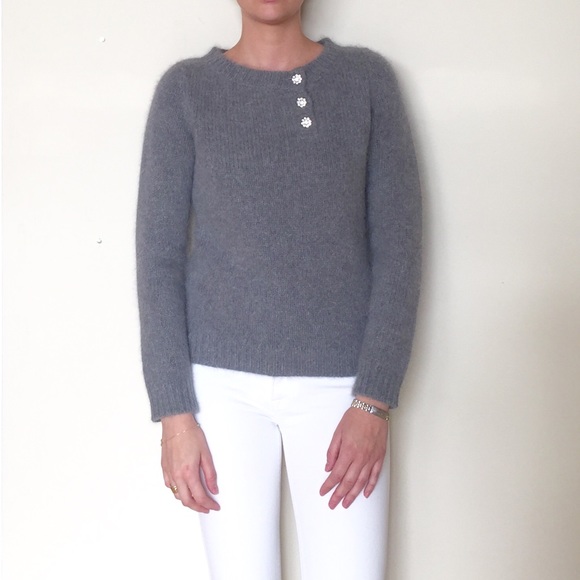 Armand Ventilo Gray Lambs Wool Sweater SZ large - Picture 3 of 4