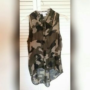 Army blouse chiffon