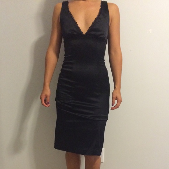 Bebe Satin Dress Great Condition