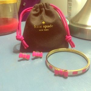 Kate spade bangle & earrings bundle