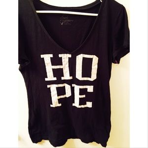 Vintage soft black v-neck