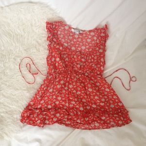 Forever 21 floral baby doll top