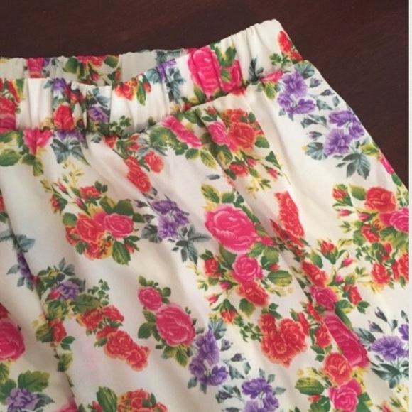 Floral maxi skirt