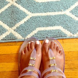 Clear jelly sandals