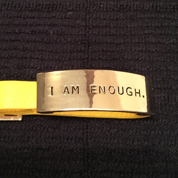 ❤️❤️ RESERVED I AM ENOUGH. Statement Bracelet