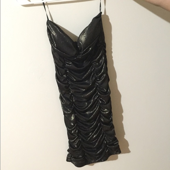Strapless little black dress