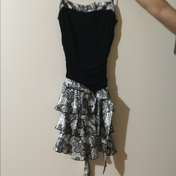 Black silk dress