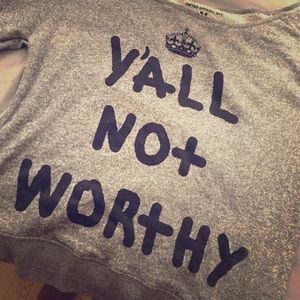 Brand new "y'all not worthy" off the shoulder
