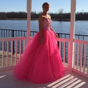 SOLD Prom Ball gown Gatsby themed dress corset