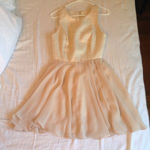 Nude and Gold dress