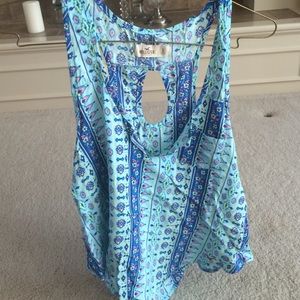 floral tribal hollister tank