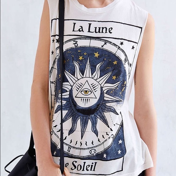 Urban Outfitters La Lune Foiled Muscle Tee